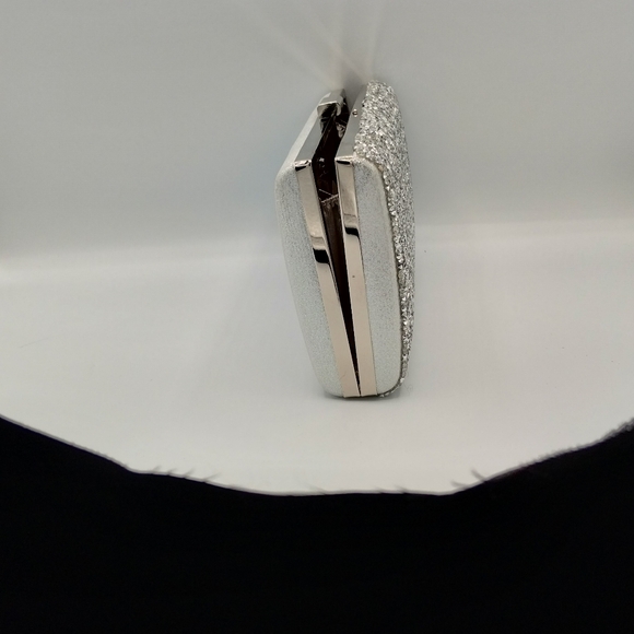 Women's gray glitter clutch bags - Picture 11 of 12